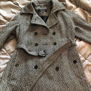 Giacca Tweed Wool Peacoat